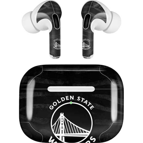 NBA Golden State Warriors Black Animal Print Apple AirPods Pro Skin